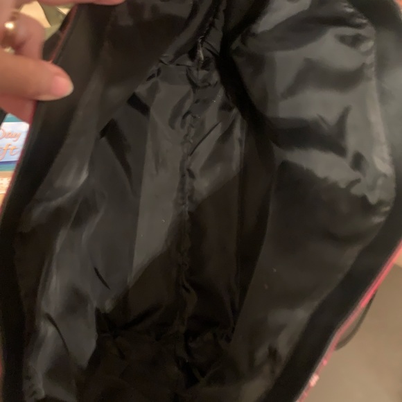 VICTORIAS SECRET signature canvas tote. Beautiful RED and BLACK Tartan plaid. - Picture 6 of 6